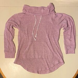 Lavender Pullover Hoodie with Drawstring